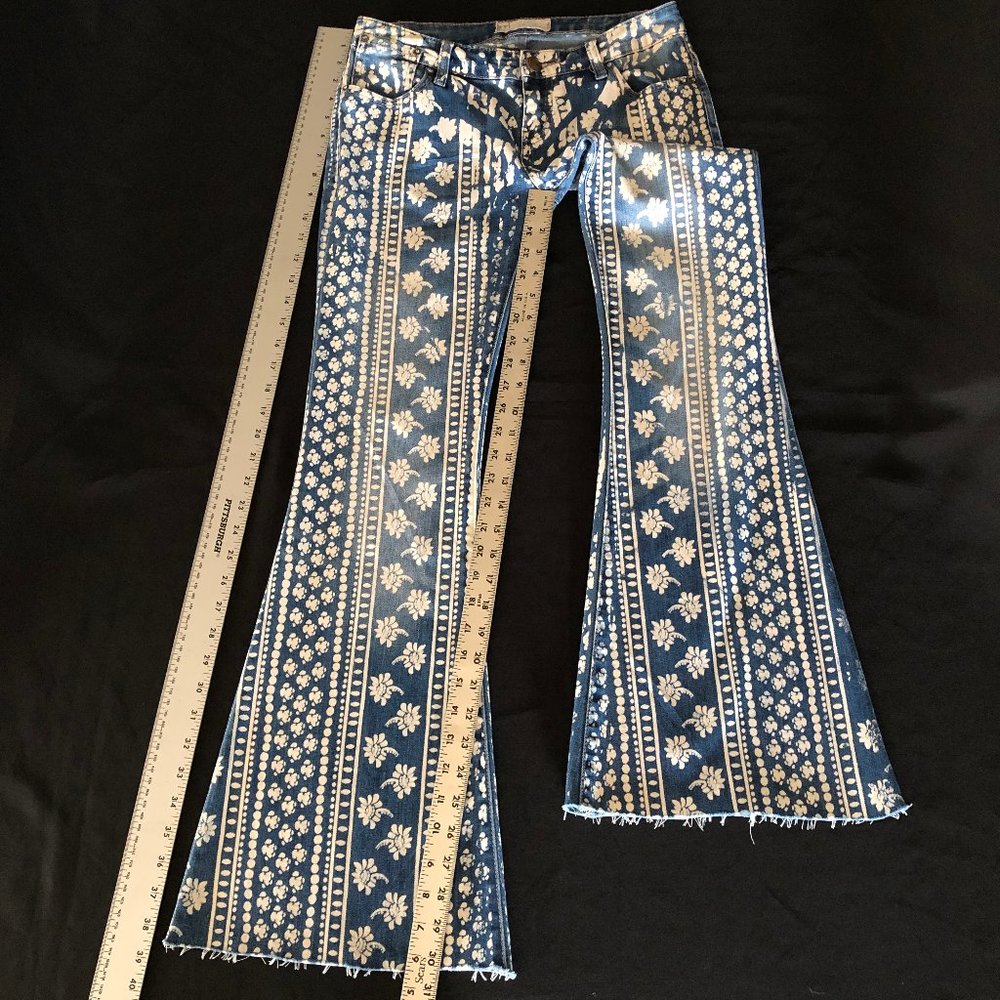 Rare Free People Bali Mantra Flare Jeans Sz 26 - Picture 10 of 16